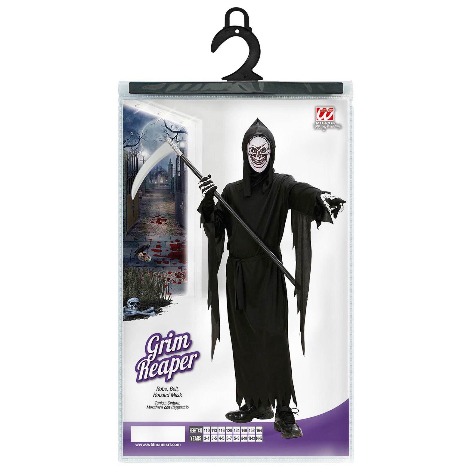 Costum Schelet Grim Reaper Widmann 11 13 Ani Emagro 3936