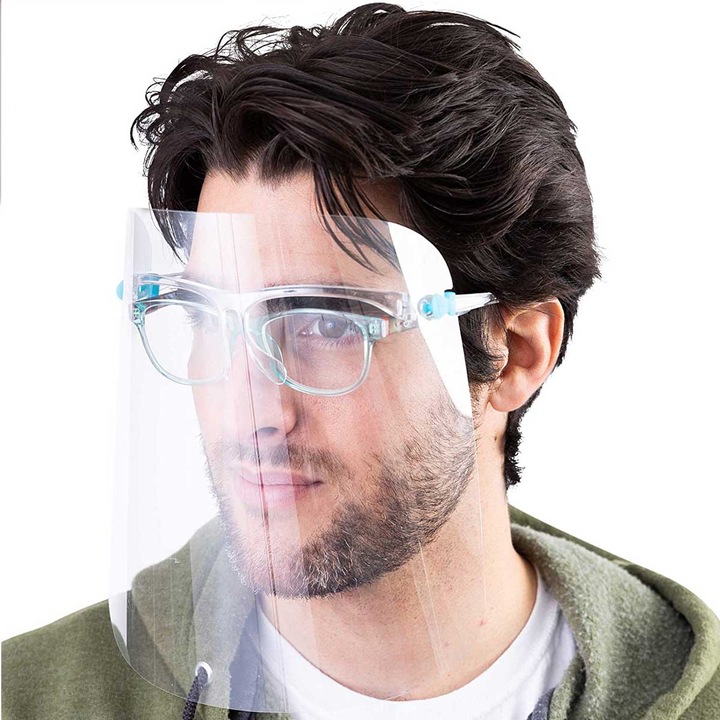 Защитен шлем с рамки за очила Лиратек, прозрачен