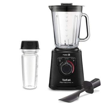 Blender de mare viteza Tefal PerfectMix+ BL81G831, 1200W, 3 programe inteligente, tehnologie powelix, capacitate recipient sticla 2L, air cooling system, negru Blender de mare viteza Tefal PerfectMix+ BL81G831, 1200W, 3 programe inteligente, tehnologie powelix, capacitate recipient sticla 2L, air cooling system, negru