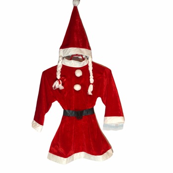 Costum craciunita pentru copii, Atelier, Textil, Alb/Rosu, 3-5 ani Costum craciunita pentru copii, Atelier, Textil, Alb/Rosu, 3-5 ani