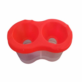 Recipient de apa pentru pictura, din PVC, cu compartiment dublu Recipient de apa pentru pictura, din PVC, cu compartiment dublu