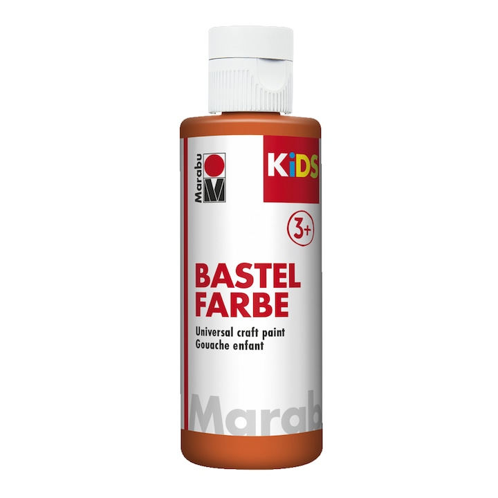 Vopsea universala Bastel Farbe Kids, 80 ml, Orange