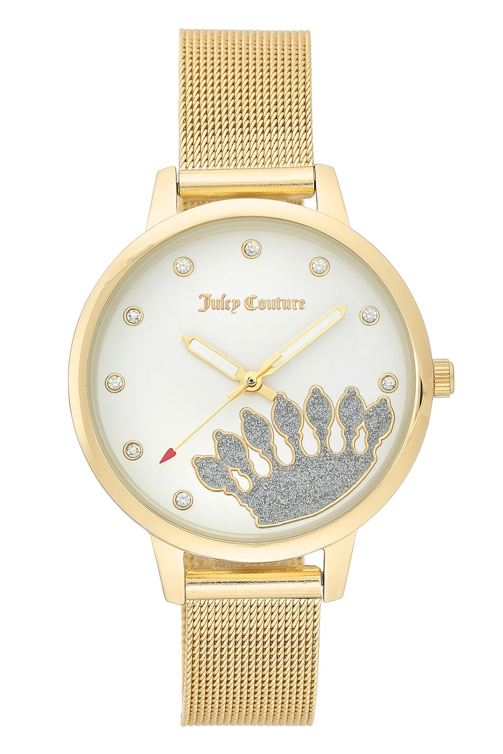 Juicy Couture, Ceas analog cu cadran cu cristal, Auriu
