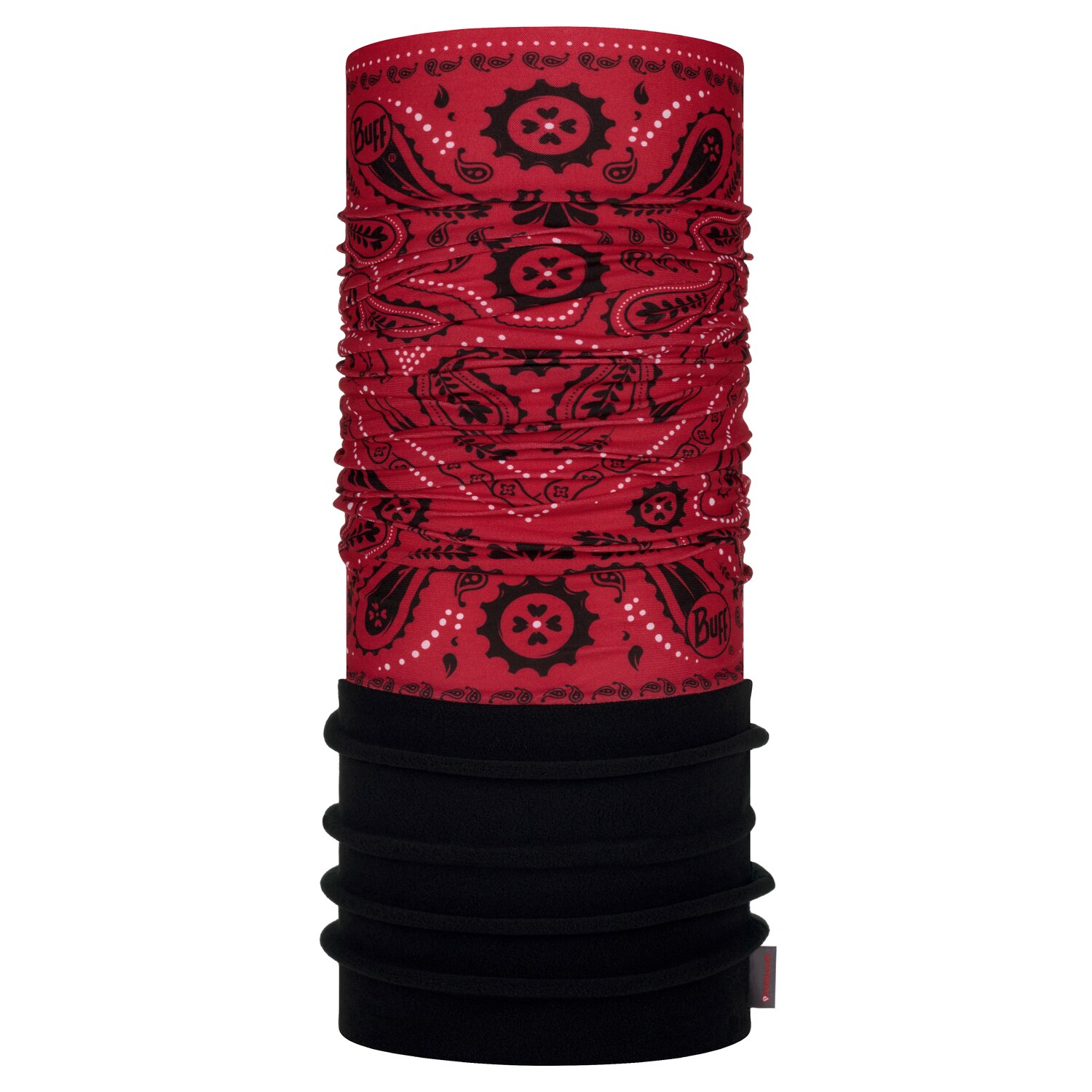 Bandana Buff Polar Adulti NEW CASHMERE red black