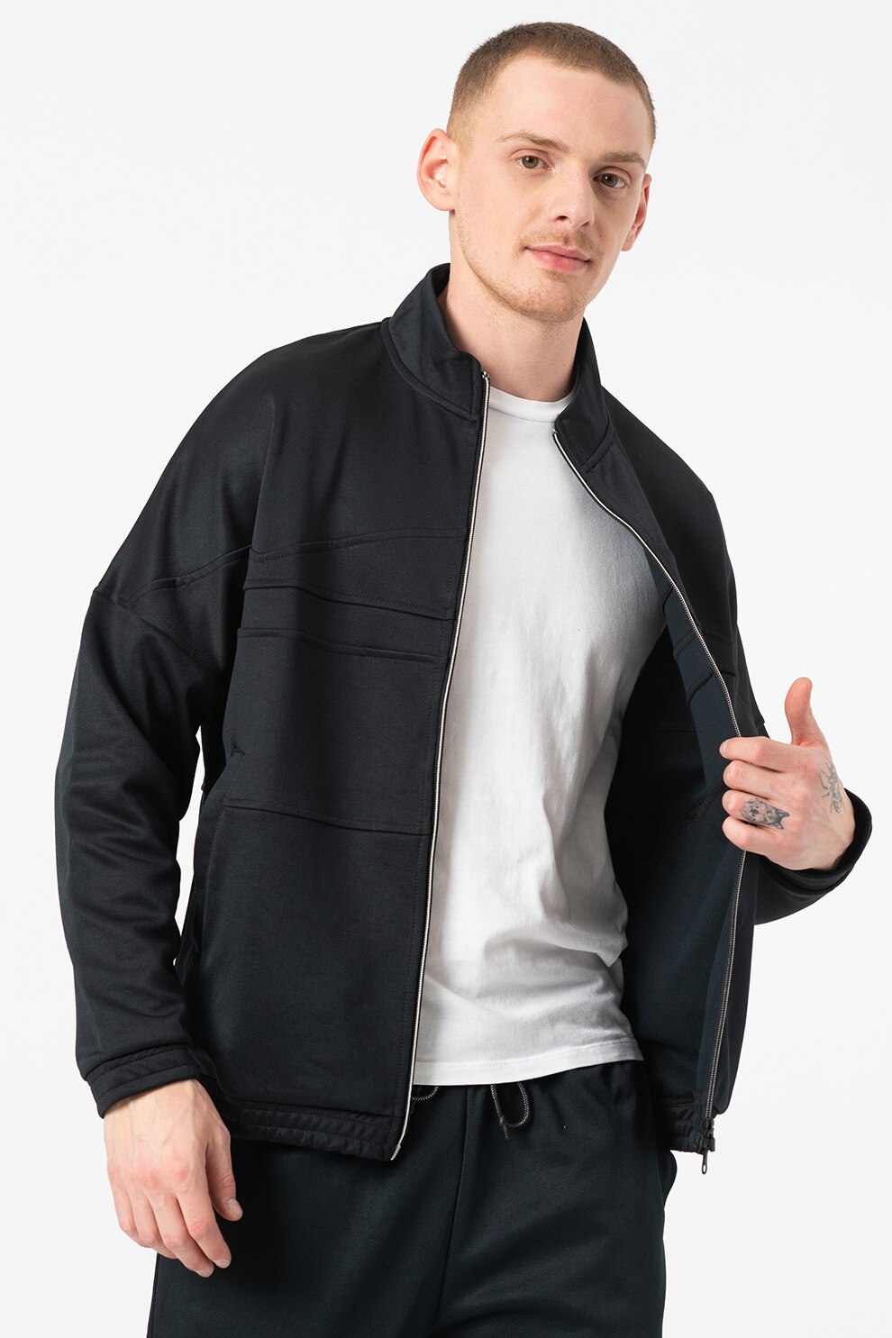 Supra, Bluza sport cu fermoar Innenstad, Negru