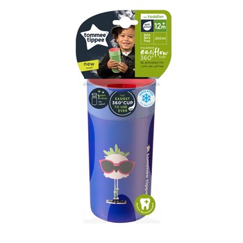 Cana izoterma Tommee Tippee 360 Easy Flow, 250 ml, Albastru Cana izoterma Tommee Tippee 360 Easy Flow, 250 ml, Albastru