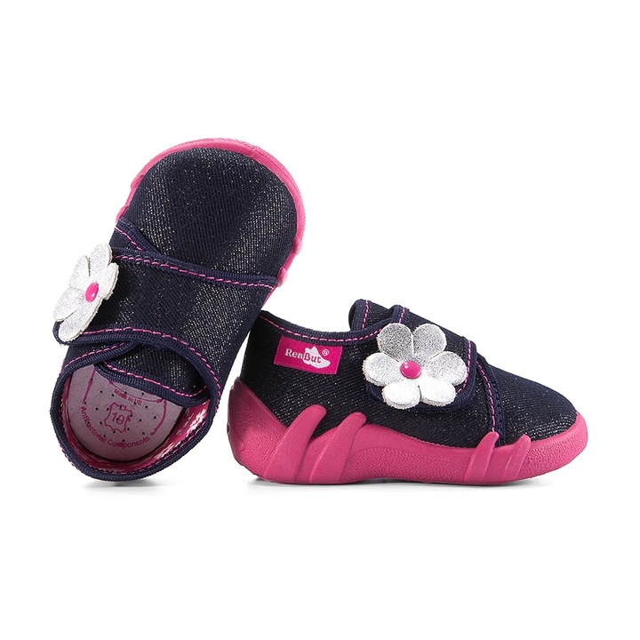 Детски анатомични дишащи обувки Renbut, Модел 13-110, Розово/Тъмносин