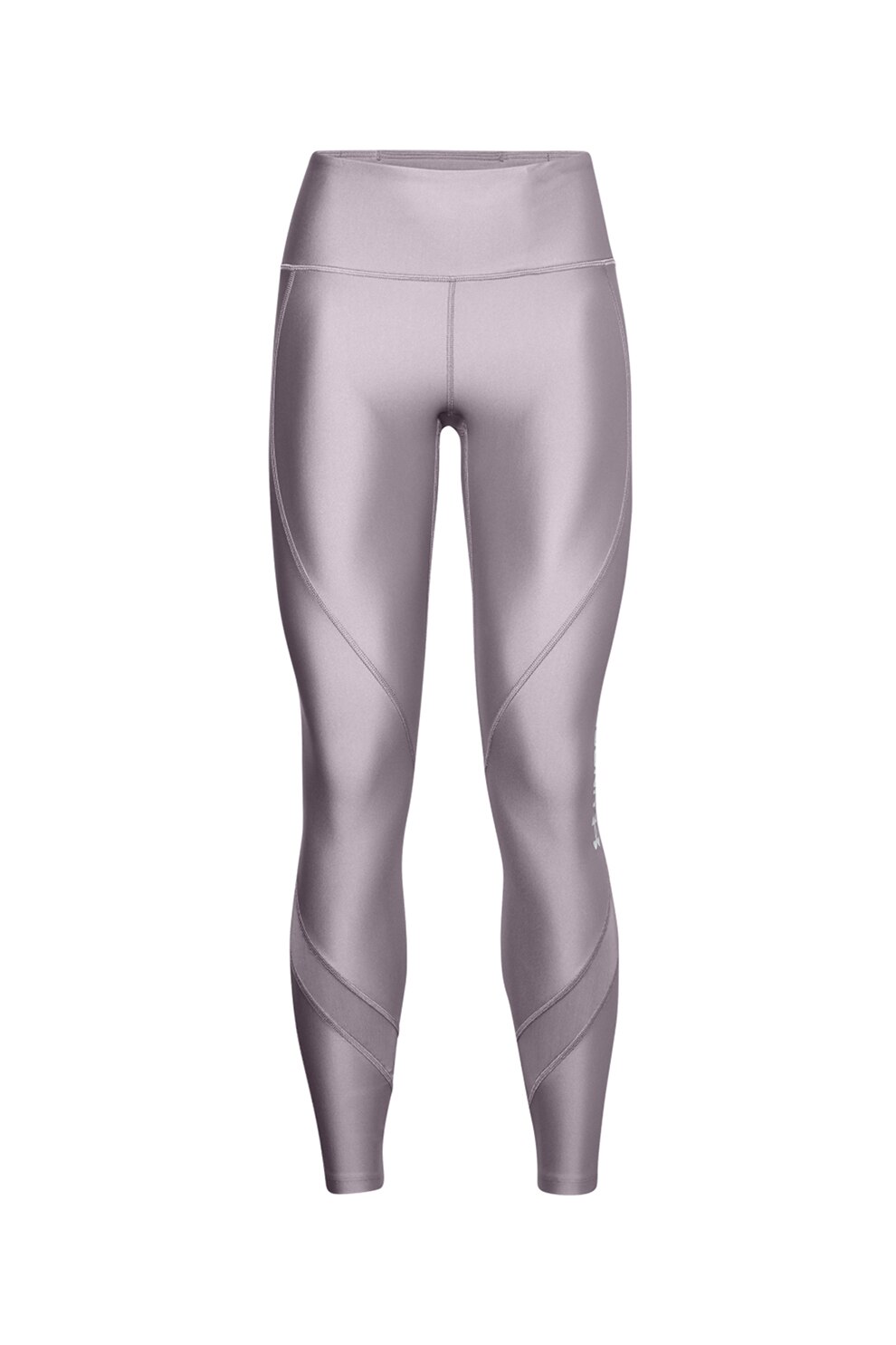 Under Armour, Colanti cu sustinere sporita, pentru fitness Armour Wordmark, Lila prafuit