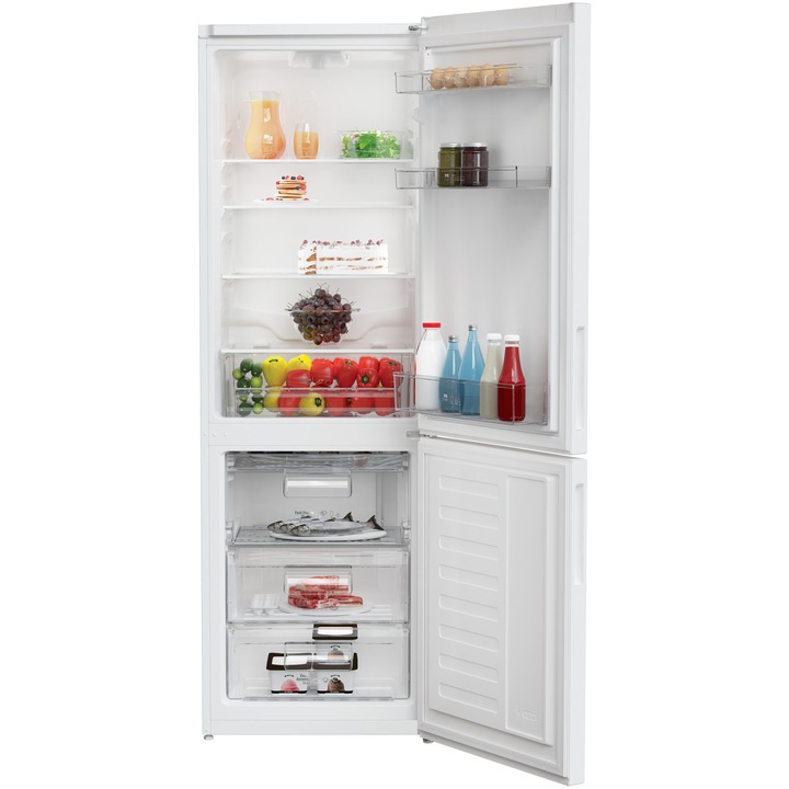 Хладилник с фризер Arctic AK60320M30W , 300 л, Клас F, Garden Fresh, Mix Zone, H 185.1 см, Бял