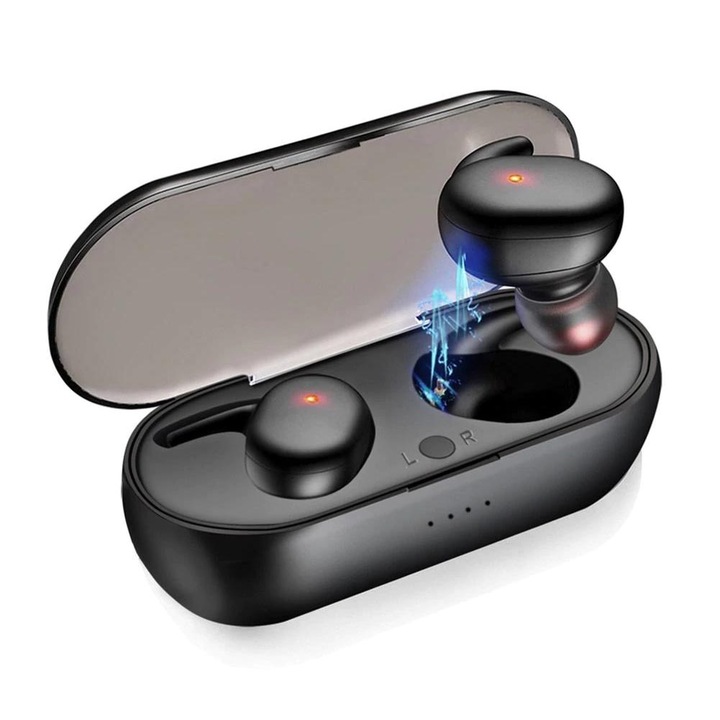 Bluetooth 5.0 Vezeték nélküli fülhallgató, zajcsökkentővel és ergonomikus kialakítással