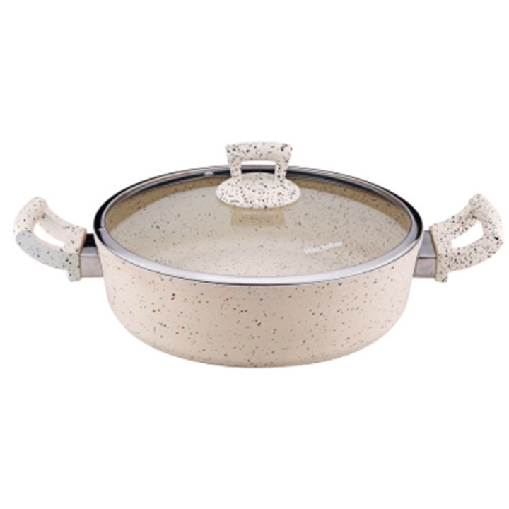 Cratita Hascevher 28x8cm 4,9l GRANITE-CREM