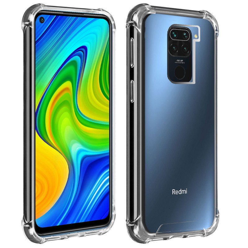 Husa de protectie antisoc pentru Xiaomi Redmi Note 9, AKASHI REINFORCED, Transparent