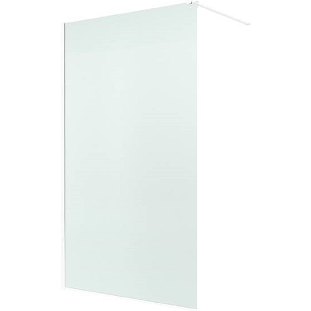 Paravan de dus Walk-in Easy, White, 110x200cm, sticla securizata 8mm, profil alb mat, SanSwiss Sanswiss