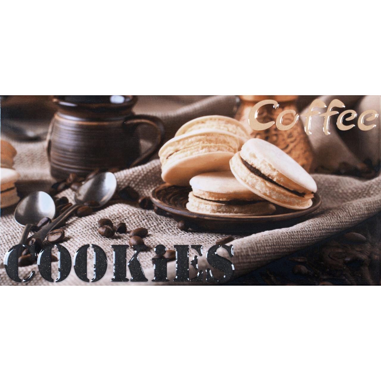 Piesa decorativa 2233 Legend Coffee Lux, 25x50 cm, Maro