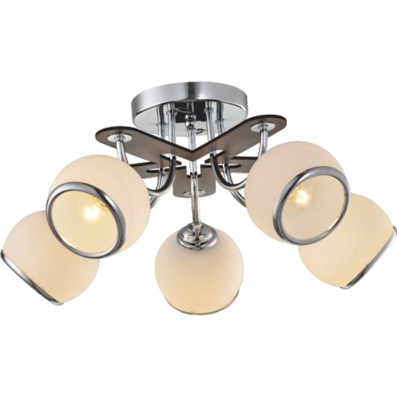 Lustra ORBS 5x40W, E27, maro,crem