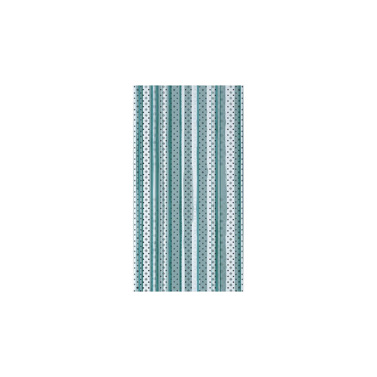Piesa decorativa 2633 Izola Stripe Green, 25x50 cm, Verde