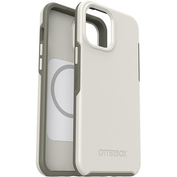 Carcasa antimicrobiana Otterbox Symmetry Plus iPhone 12 Pro Max, compatibila MagSafe, Spring Snow Beige Carcasa antimicrobiana Otterbox Symmetry Plus iPhone 12 Pro Max, compatibila MagSafe, Spring Snow Beige