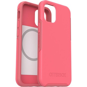 Carcasa antimicrobiana Otterbox Symmetry Plus iPhone 12 Mini, compatibila MagSafe, Tea Petal Pink Carcasa antimicrobiana Otterbox Symmetry Plus iPhone 12 Mini, compatibila MagSafe, Tea Petal Pink