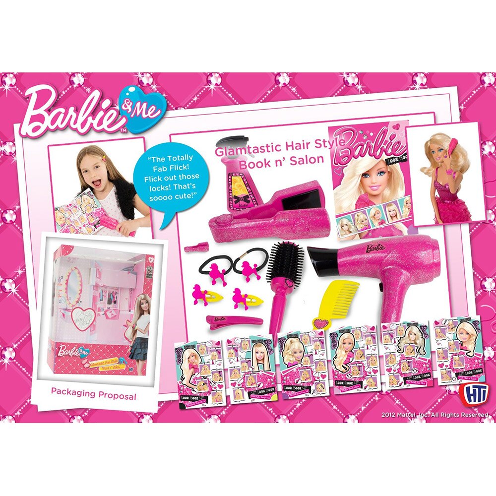 Комплект за игра HTI Barbie, Салон за красота - eMAG.bg