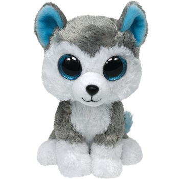 Jucarie de plus TY - Beanie Boos, Cainele Slush, 24 cm Jucarie de plus TY - Beanie Boos, Cainele Slush, 24 cm