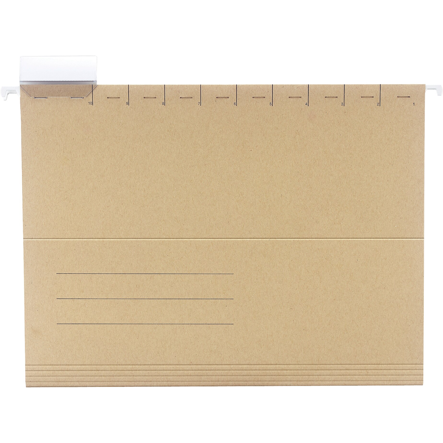 Dosar suspendabil Basic, kraft, simplu, A4, 210g/mp, carton