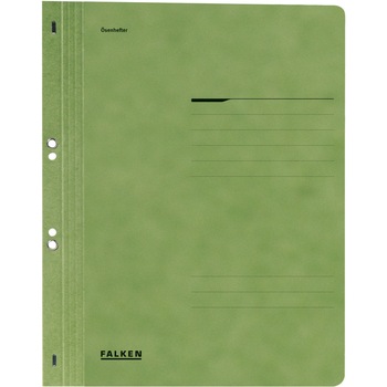 Dosar Falken, verde, incopciat cu gauri 1/1, A4, 250g/mp, carton Dosar Falken, verde, incopciat cu gauri 1/1, A4, 250g/mp, carton