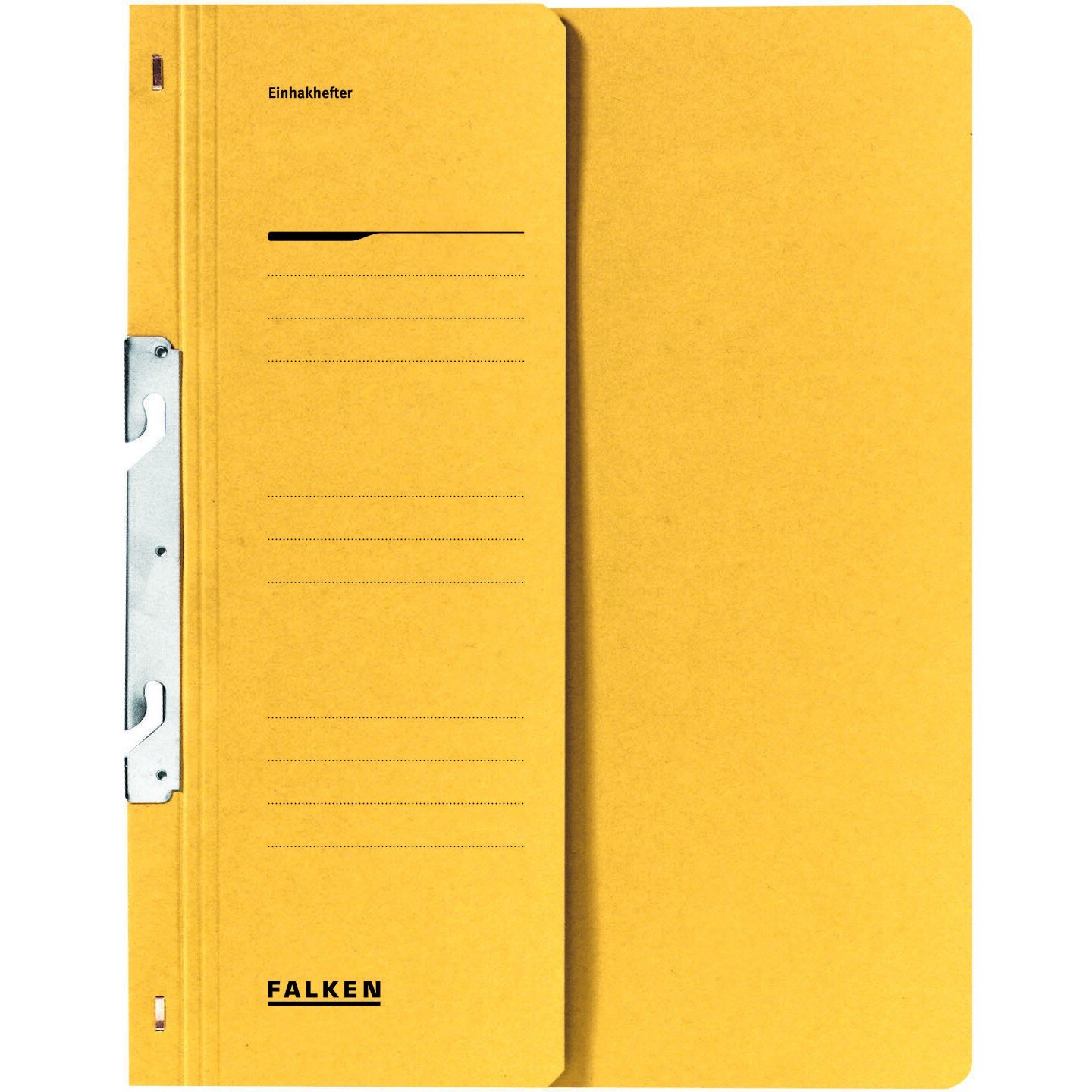 Dosar Falken, galben, incopciat 1/2, A4, 250g/mp, carton