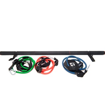 Bara portabila cu corzi elastice, PaaFit, pentru Yoga, Pilates, Stretching, Genuflexiuni, Tractiuni Bara portabila cu corzi elastice, PaaFit, pentru Yoga, Pilates, Stretching, Genuflexiuni, Tractiuni