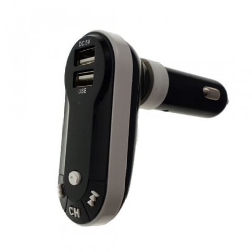 Modulator Auto, functie Bluetooth, functie Handsfree FM, telecomanda inclusa, Alb/Negru