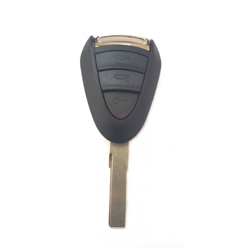 Carcasa cheie compatibil Porsche, 3 butoane, lamela HU66, negru