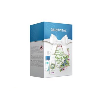 Caseta cadou Gerovital Fresh: Deodorant Antiperspirant Gerovital H3 - Fresh 150 ml + Gerovital H3 Classic Gel de dus crema Full of Fresh 250 ml, Farmec Caseta cadou Gerovital Fresh: Deodorant Antiperspirant Gerovital H3 - Fresh 150 ml + Gerovital H3 Classic Gel de dus crema Full of Fresh 250 ml, Farmec