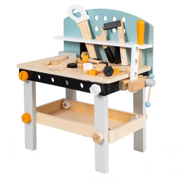 Atelier de lemn iMK®, 32 de elemente, margini rotunjite, raft, perete cu scule, 50 x 30 x 60 cm Atelier de lemn iMK®, 32 de elemente, margini rotunjite, raft, perete cu scule, 50 x 30 x 60 cm