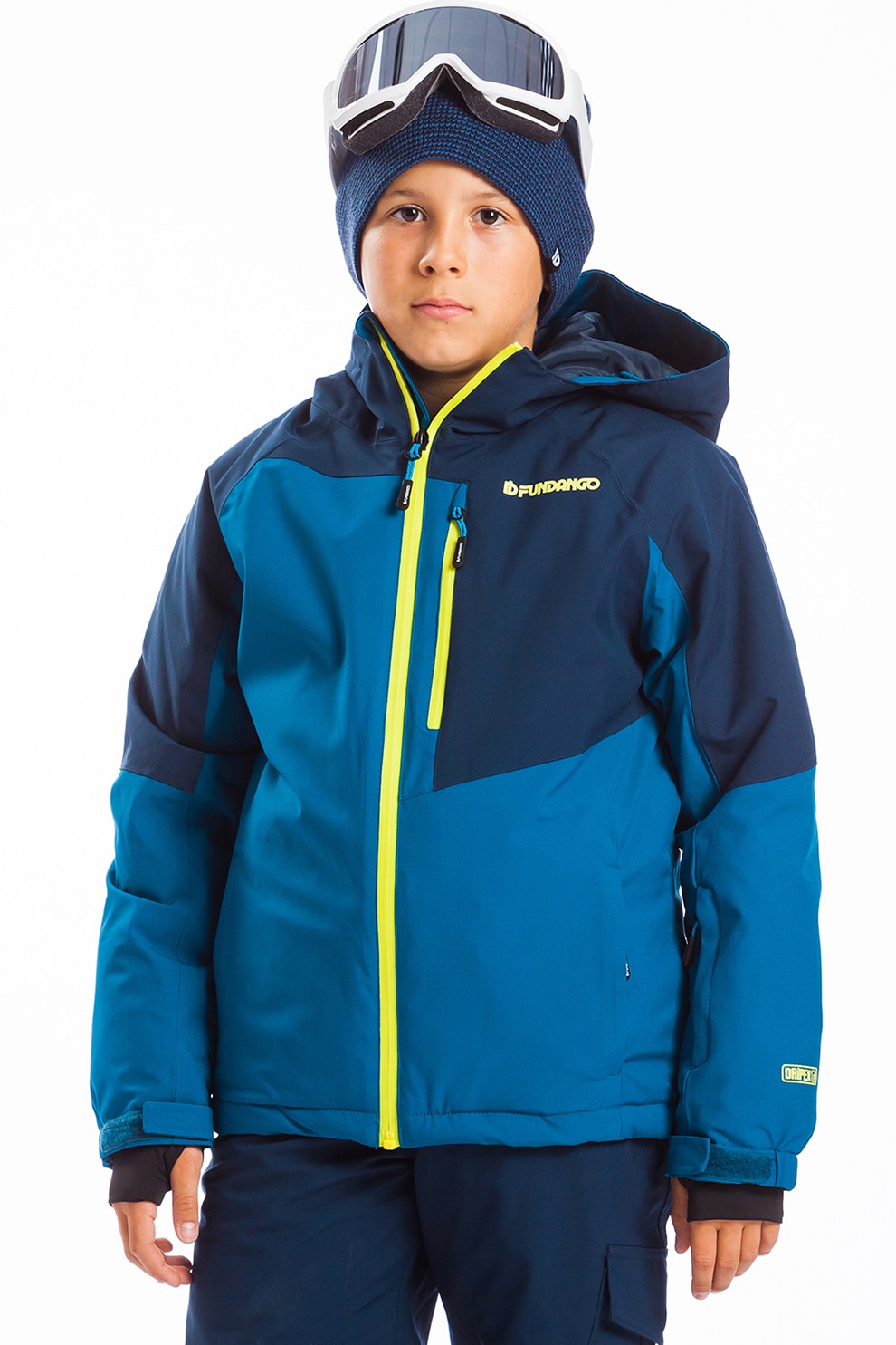 Fundango, Geaca pentru ski si snowboard Kauri, 104 CM, Albastru