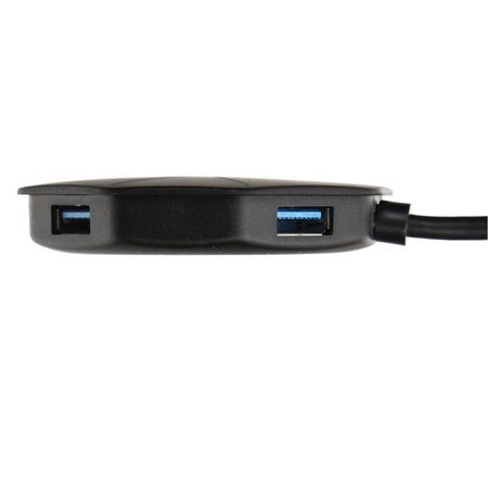 Hub USB 3.0 cu 4 porturi, Platinet 45222, cu LED, viteza pana la 5 GB/s, negru
