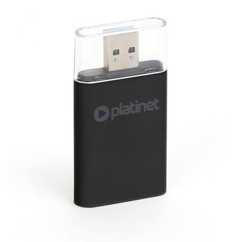 Cititor USB 3.0 de carduri SD si microSD UHS-II, Platinet 45220, viteza transfer date pana la 5 Gb/s, negru Cititor USB 3.0 de carduri SD si microSD UHS-II, Platinet 45220, viteza transfer date pana la 5 Gb/s, negru