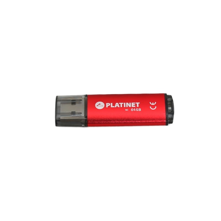 Памет USB 2.0 Platinet 64Gb, X-Depo 43612, с капак, червена