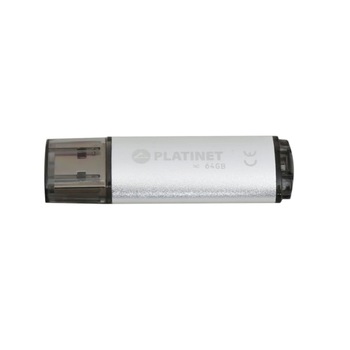 Memorie USB 2.0 Platinet 64Gb , X-Depo 43613, cu capac, argintie Memorie USB 2.0 Platinet 64Gb , X-Depo 43613, cu capac, argintie