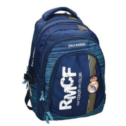 Ghiozdan ergonomic Real Madrid cu doua compartimente 45 cm