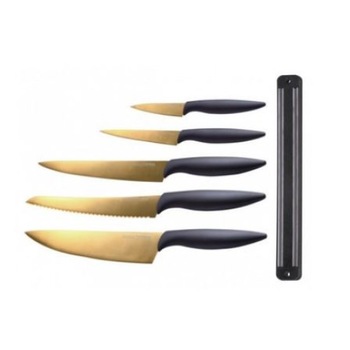 Set cutite inox - 6 piese cu Suport magnetic , Peterhof , PH 22349 Set cutite inox - 6 piese cu Suport magnetic , Peterhof , PH 22349