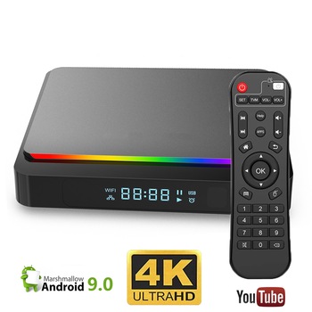 Mini PC TV Smart Box Runmus® X3 PRO Techone S905X3 Amlogic, Android 9, 6K, dual WI-FI, Quad Core ARM Cortex A55, DDR3 4GB RAM, HDMI, memorie 32GB, BT 4.1, culori RGB, display, PlayStore, Youtube, Netflix, filme, seriale, negru Mini PC TV Smart Box Runmus® X3 PRO Techone S905X3 Amlogic, Android 9, 6K, dual WI-FI, Quad Core ARM Cortex A55, DDR3 4GB RAM, HDMI, memorie 32GB, BT 4.1, culori RGB, display, PlayStore, Youtube, Netflix, filme, seriale, negru