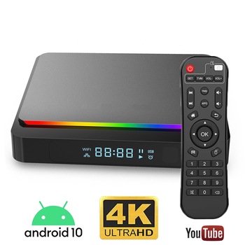 Mini PC TV Smart Box Runmus® X3 PRO RK3318 Amlogic, Android 10, 6K, dual WI-FI , Quad-core Cortex -A53, DDR3 4GB RAM, HDMI, memorie 32GB, BT 4.1, culori RGB, display, nstalare aplicatii PlayStore, Youtube, Netflix, filme, seriale, negru Mini PC TV Smart Box Runmus® X3 PRO RK3318 Amlogic, Android 10, 6K, dual WI-FI , Quad-core Cortex -A53, DDR3 4GB RAM, HDMI, memorie 32GB, BT 4.1, culori RGB, display, nstalare aplicatii PlayStore, Youtube, Netflix, filme, seriale, negru