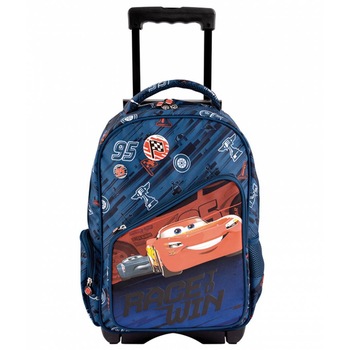 Ghiozdan troller detasabil Cars clasele 1-4, Albastru School Friendly Ghiozdan troller detasabil Cars clasele 1-4, Albastru School Friendly