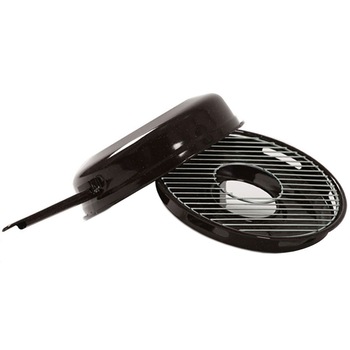 Grill pentru aragaz cu capac otel inoxidabil,emailata, Negru,Grunberg VES865 Grill pentru aragaz cu capac otel inoxidabil,emailata, Negru,Grunberg VES865