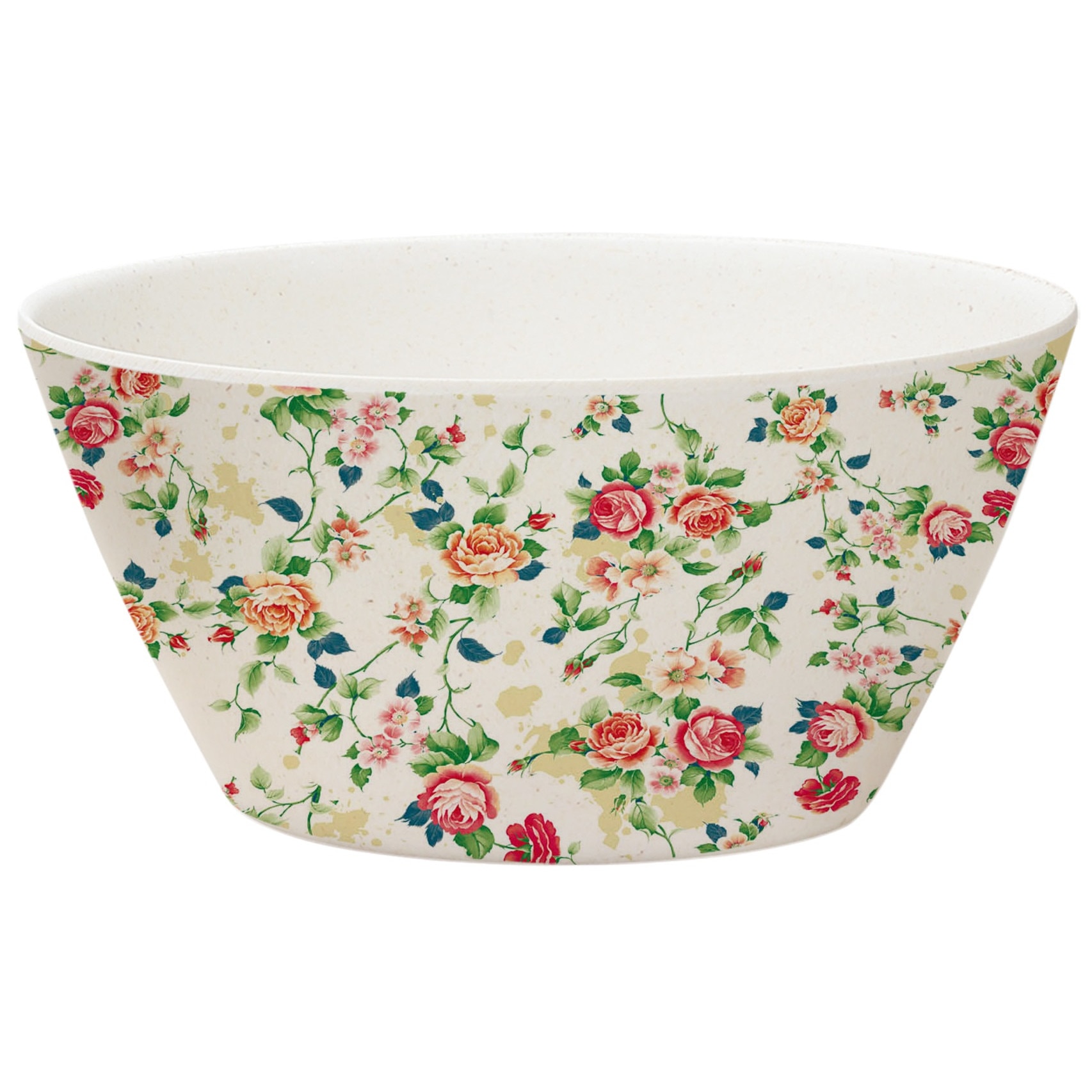 Bol pentru salata din bambus , Grunberg BM004 (flori)