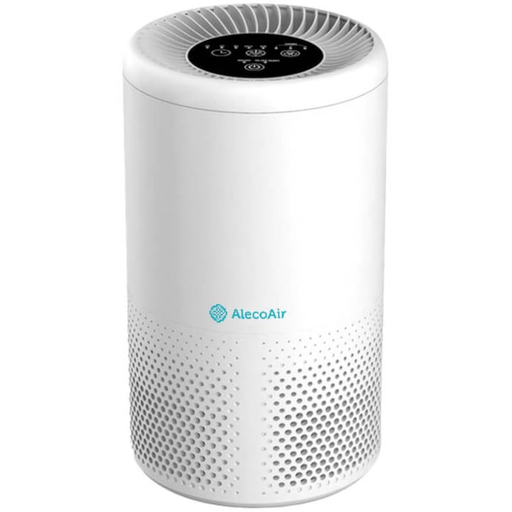 Пречиствател за въздух AlecoAir P15 KIDDO, Wi-Fi, UV лампа, Филтър HEPA и Carbon, Йонизация, Дистанционно, Бял