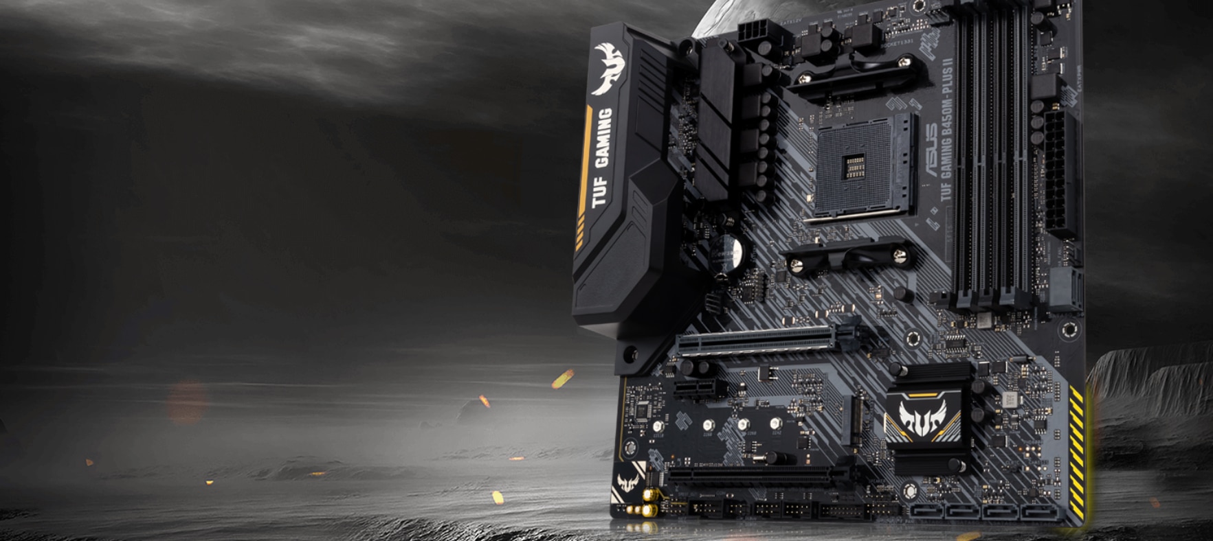 Placa de baza ASUS TUF GAMING B450M-PLUS II, Socket AM4 - eMAG.ro