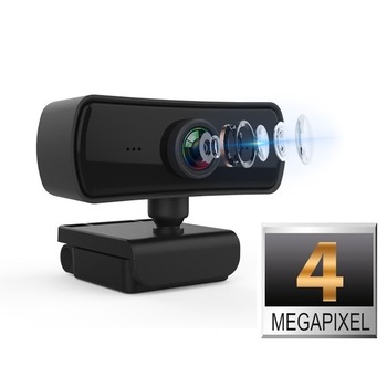 Camera Web BabyToy™ CX-W100 Pro, 4MP , Webcam, Dual Microfon, Auto-Focus, Conectare PC/Laptop, rezolutie 2560*1440 @30fps, corectie automata de culoare, negru Camera Web BabyToy™ CX-W100 Pro, 4MP , Webcam, Dual Microfon, Auto-Focus, Conectare PC/Laptop, rezolutie 2560*1440 @30fps, corectie automata de culoare, negru