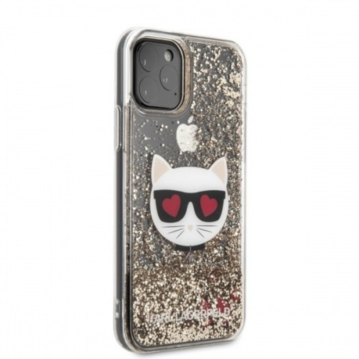 Husa Cover Karl Lagerfeld Glitter Choupette pentru iPhone 11 Pro Gold