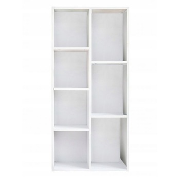 Raft bibloteca, multifunctionala, alb, 25x50x106 cm Raft bibloteca, multifunctionala, alb, 25x50x106 cm