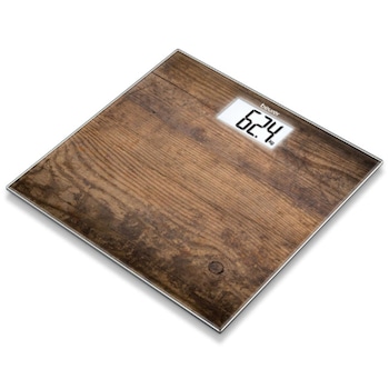 Cantar Digital Beurer GS 203, pana la 150Kg, Motiv Imitatie Lemn, material sticla securizata Cantar Digital Beurer GS 203, pana la 150Kg, Motiv Imitatie Lemn, material sticla securizata